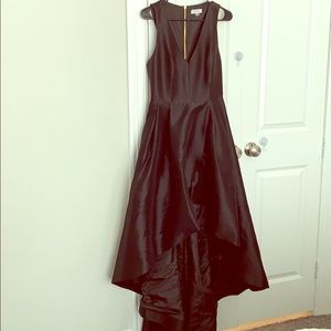 Black high low dress